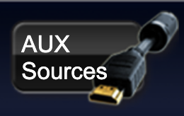 Audio/AUX sources button