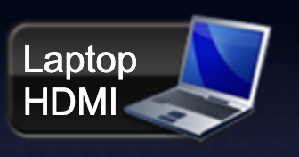Laptop HDMI button