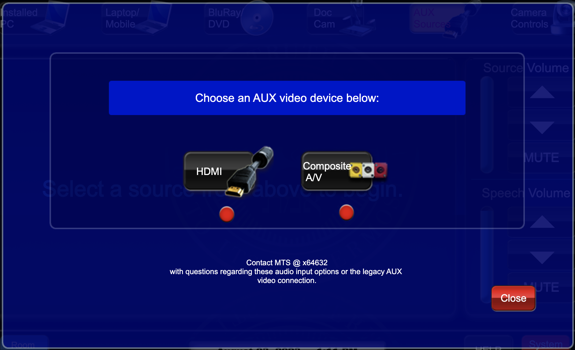 aux video inputs page