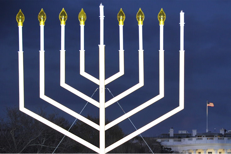 Menorah in front of White House