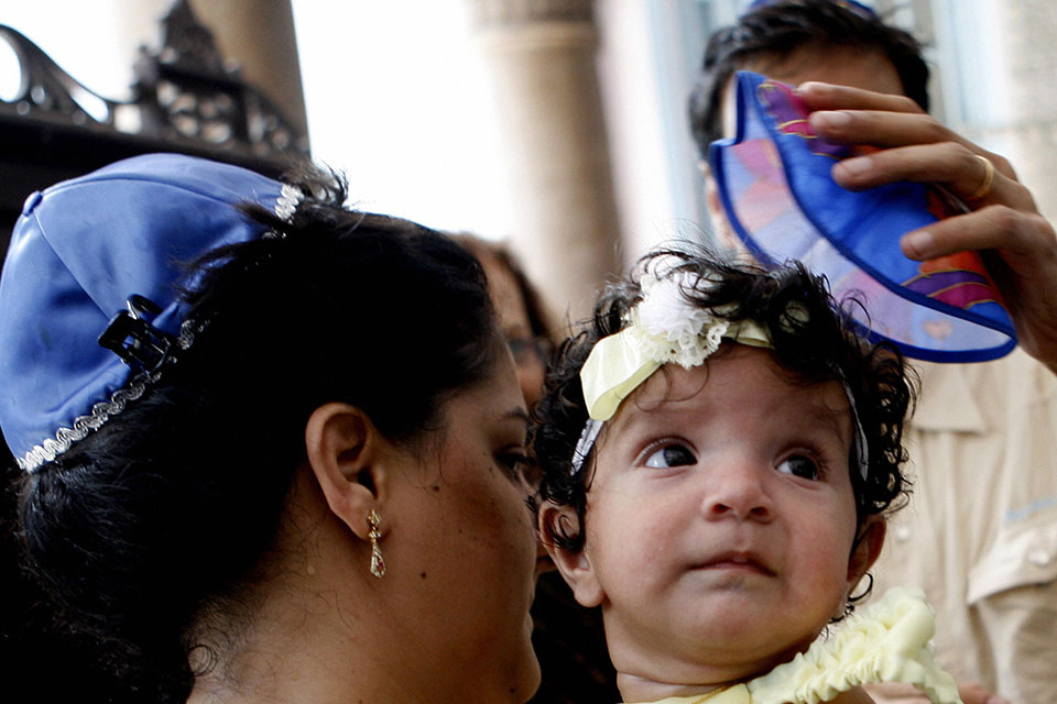 Jewish mother and baby