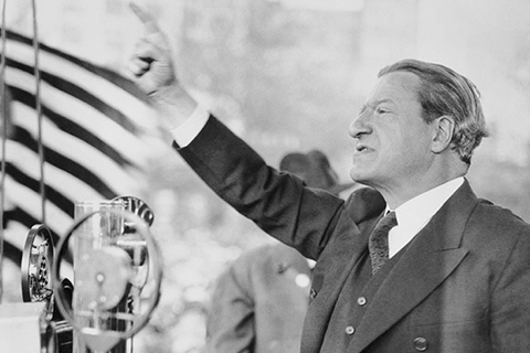 Stephen Wise at a protest in New York in 1933. 