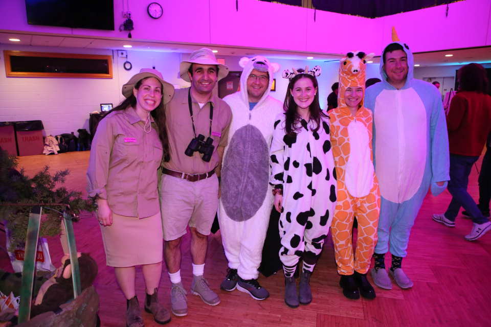 Students in costumes