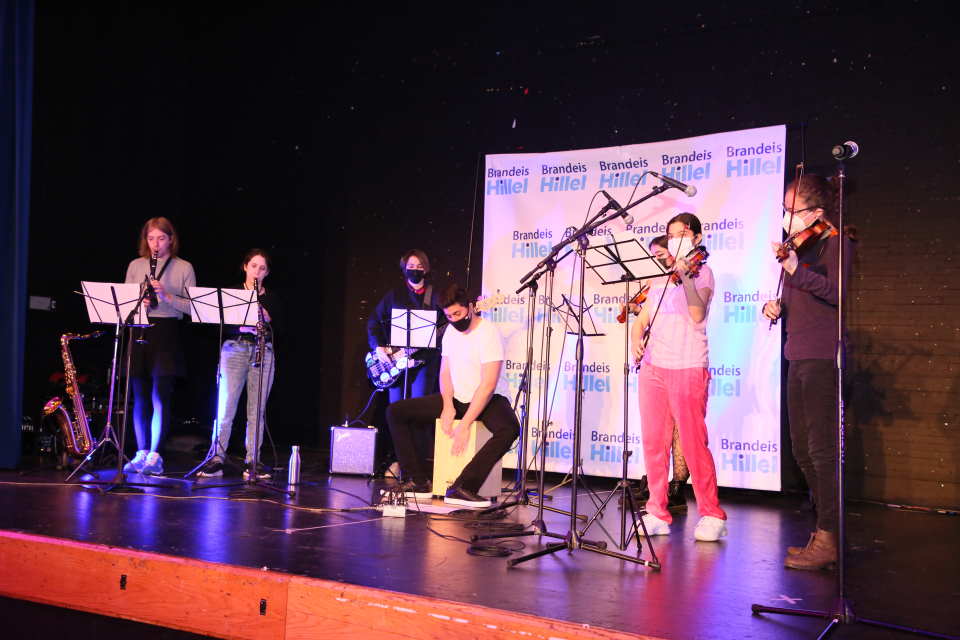 Student klezmer band playing