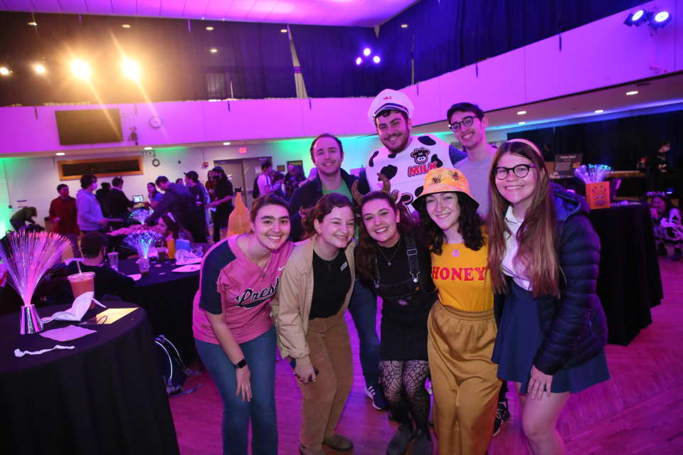 Students in costumes