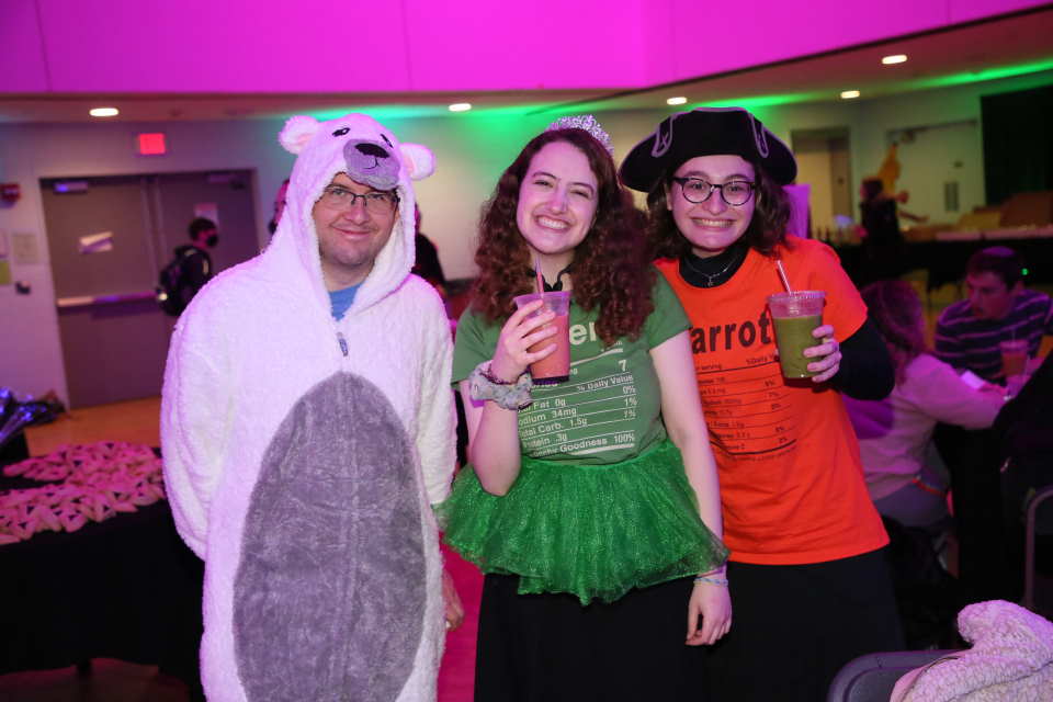 Students in costumes