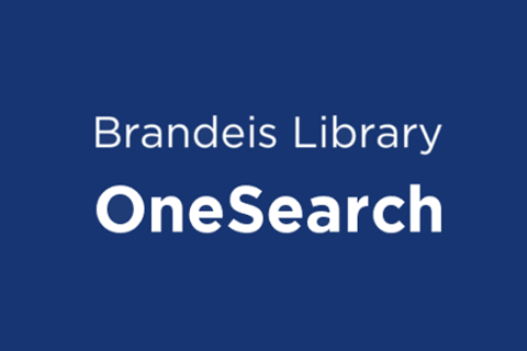 The Brandeis Library's OneSearch logo