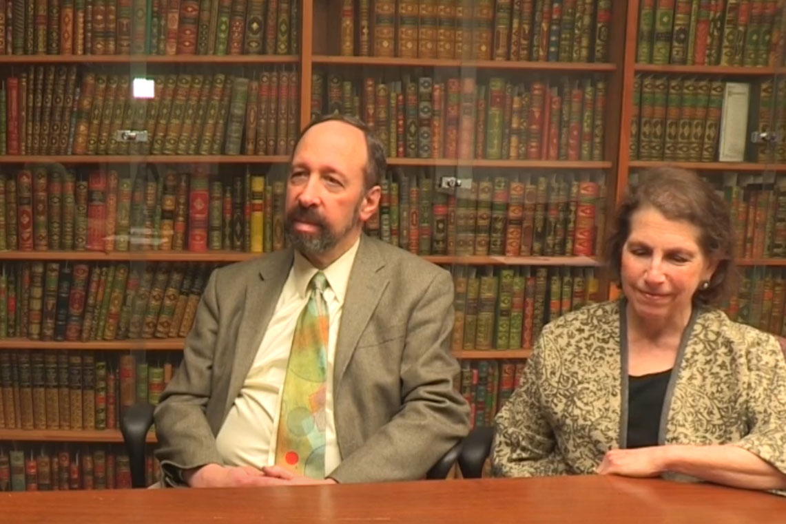 Amy Golahny '73 and Richard Kopley '71