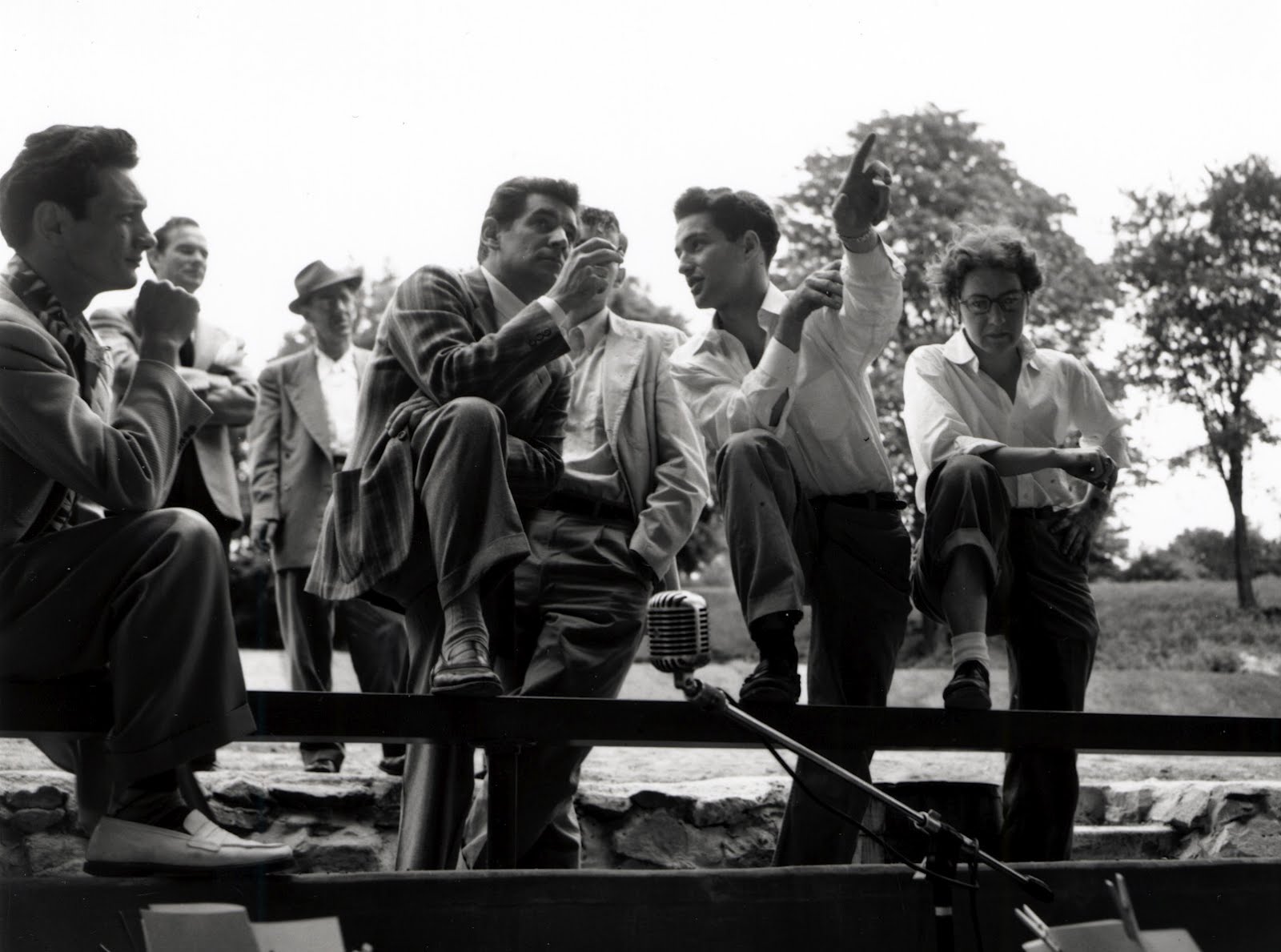 Leonard Bernstein at Festival rehearsal