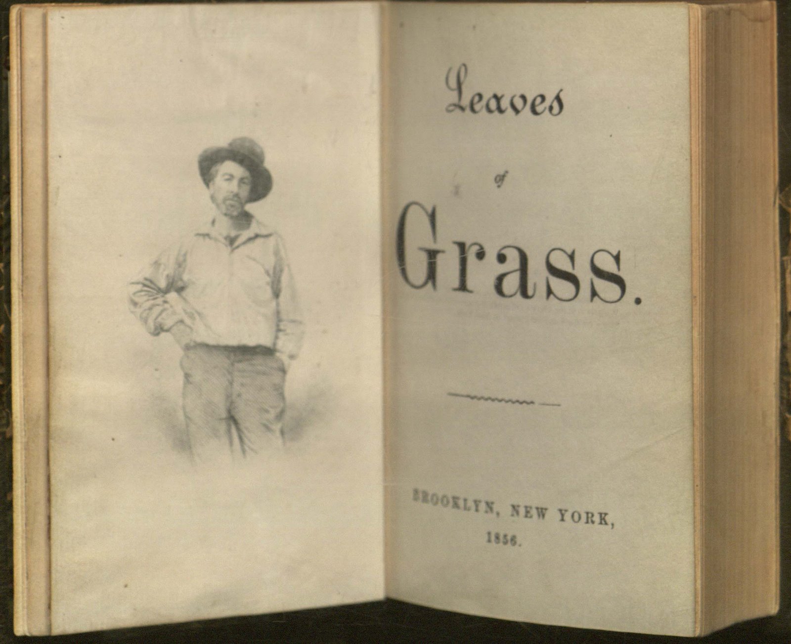 Title pages of Leaves of Grass, 1856 