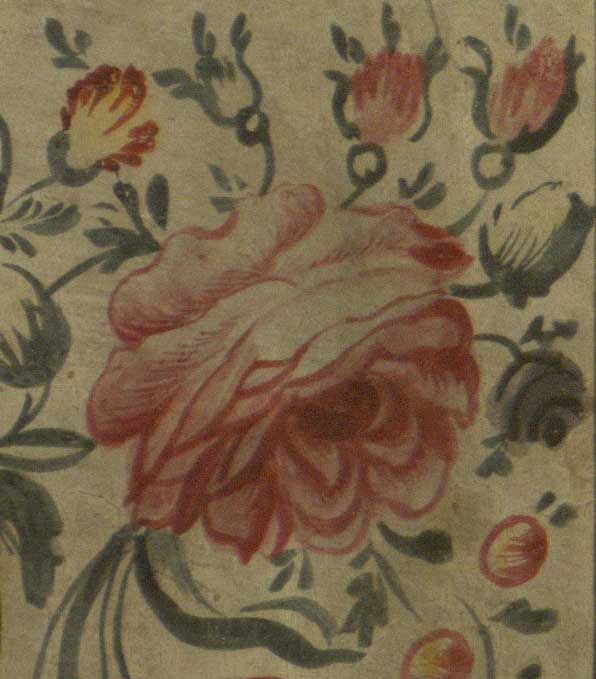 Close of an illustration of a rose
