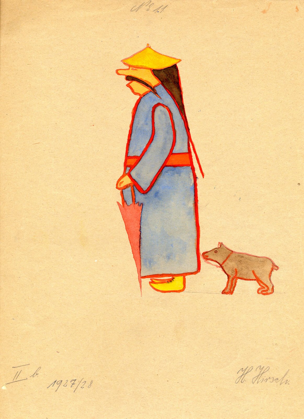 Asian man with a dog