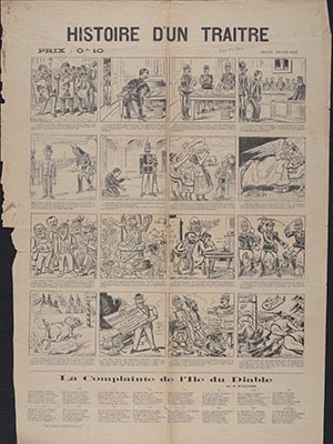 "Histoire de un Traitre," anti-semitic comic  portrayal of the Dreyfus Affair