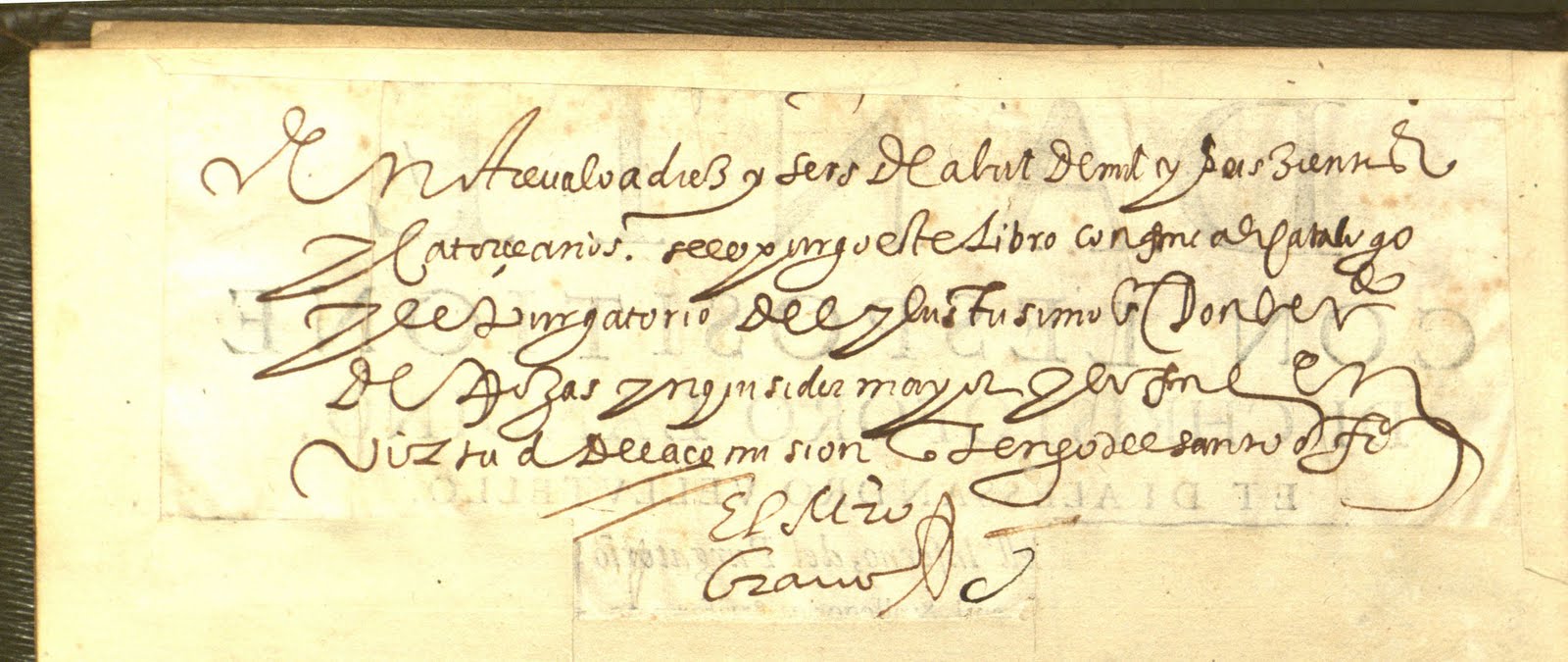 Inscription in the book