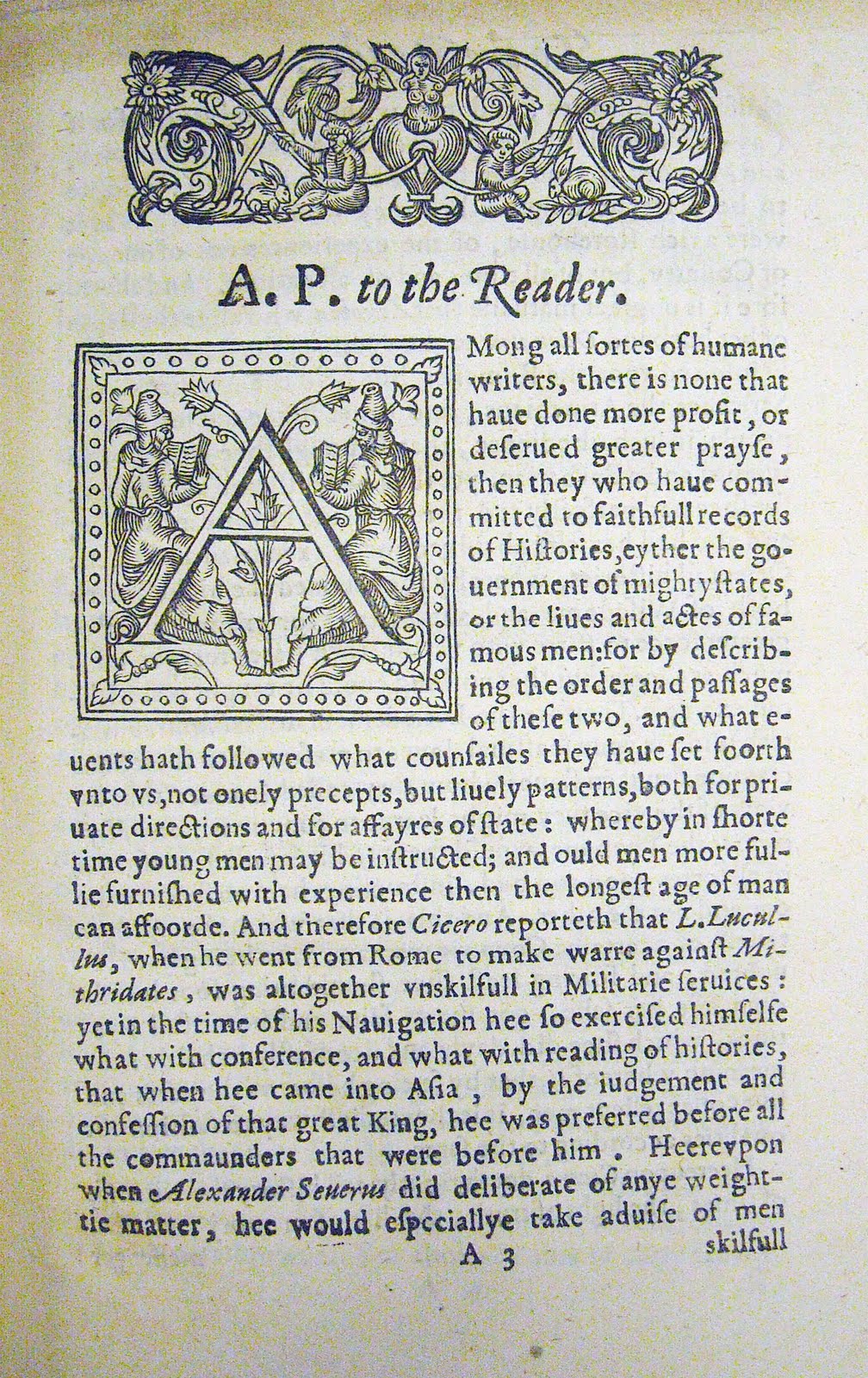 A.P. to Reader, Excerpt from The First Part of the Life and raigne of King Henrie the IIII