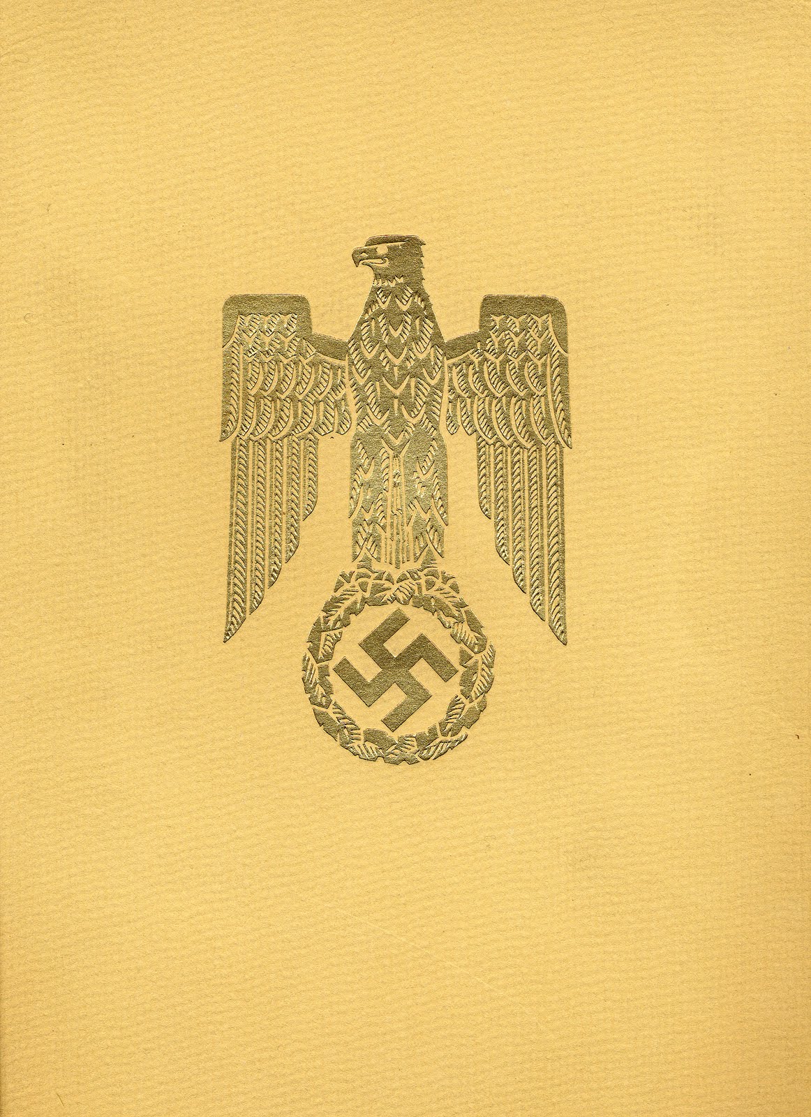 folder cover with eagle and swastika