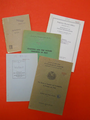 A selection of pamphlets and case studies on topics ranging from what were then called feeble-mindedness and cretinism to eugenics and crime. 