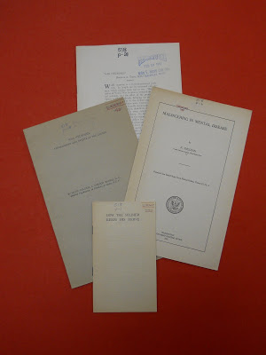 Selection of pamphlets on War Neurosis