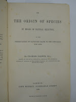 Title page of The Origin of Species