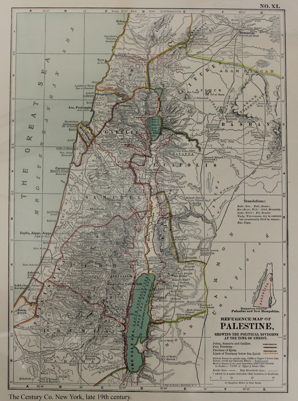 Holy Land map