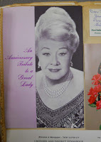 scrapbook page with glamorous photo of Sophie Tucker