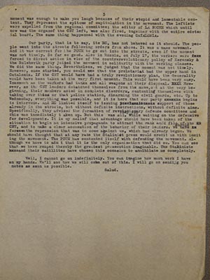 Hugo Oehler letter, page 3