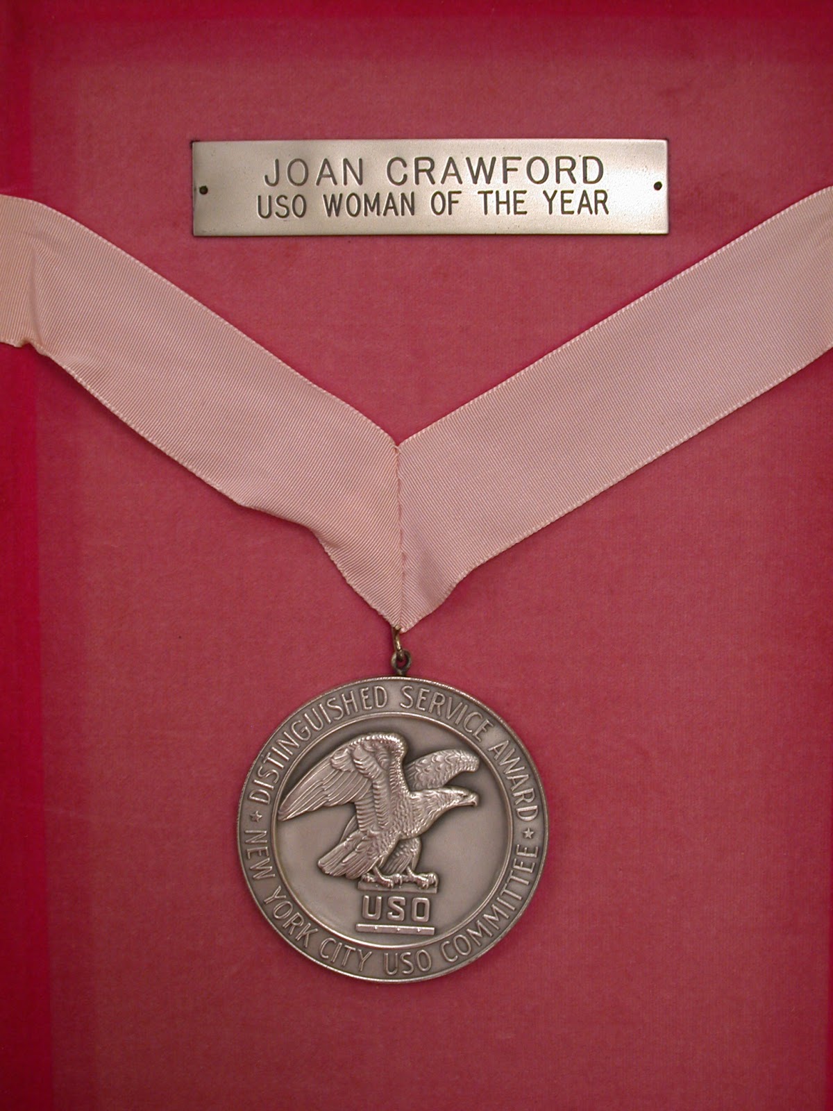 Joan Crawford: USO Woman of the Year medal