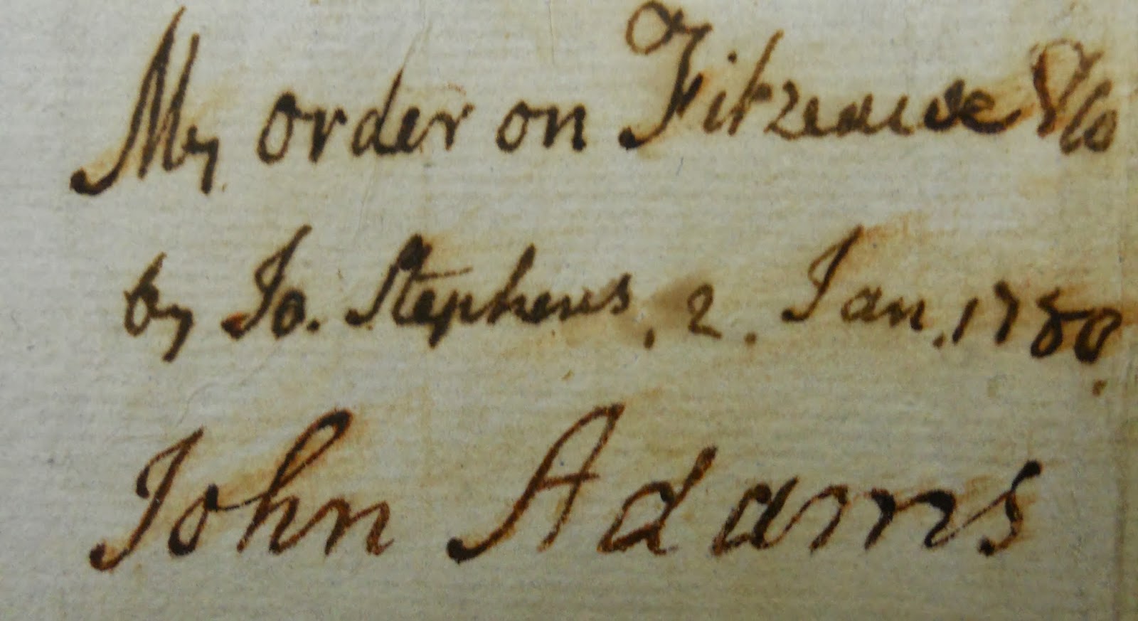 Document written and signed by John Adams