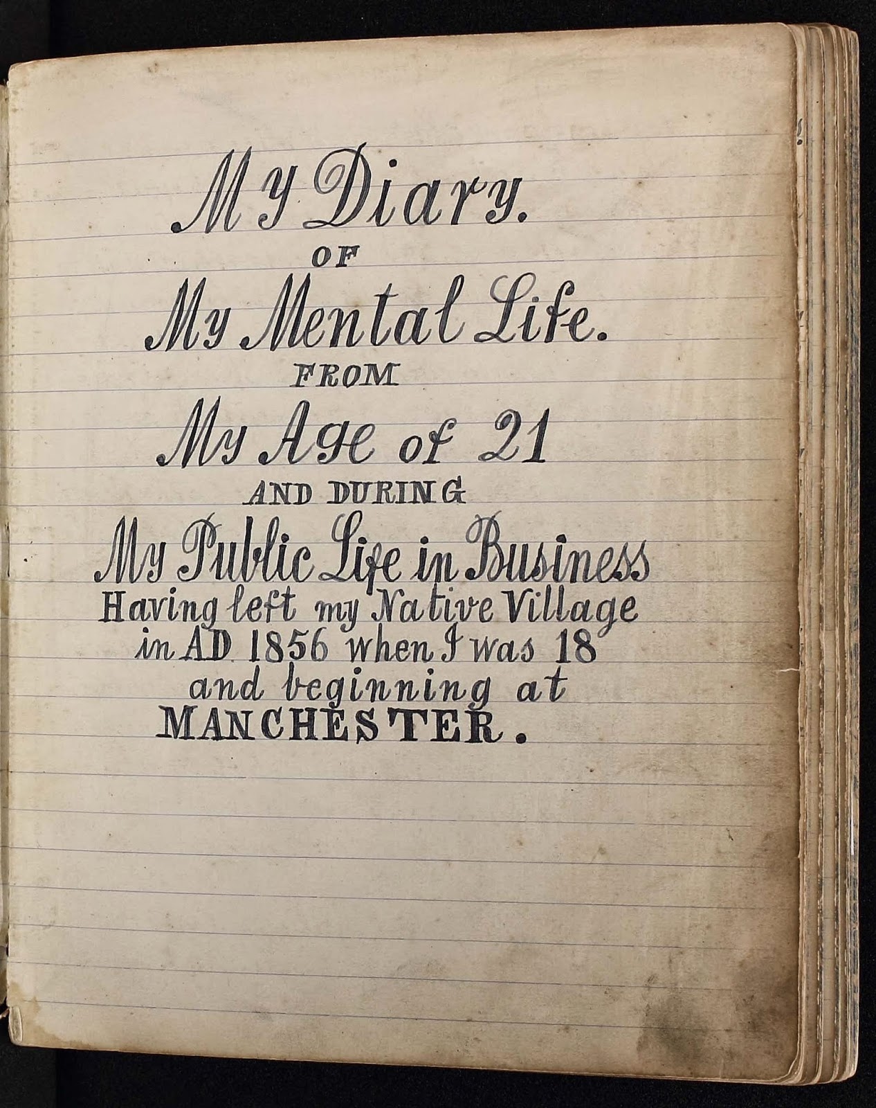 Cover of William Ayrton's Diary