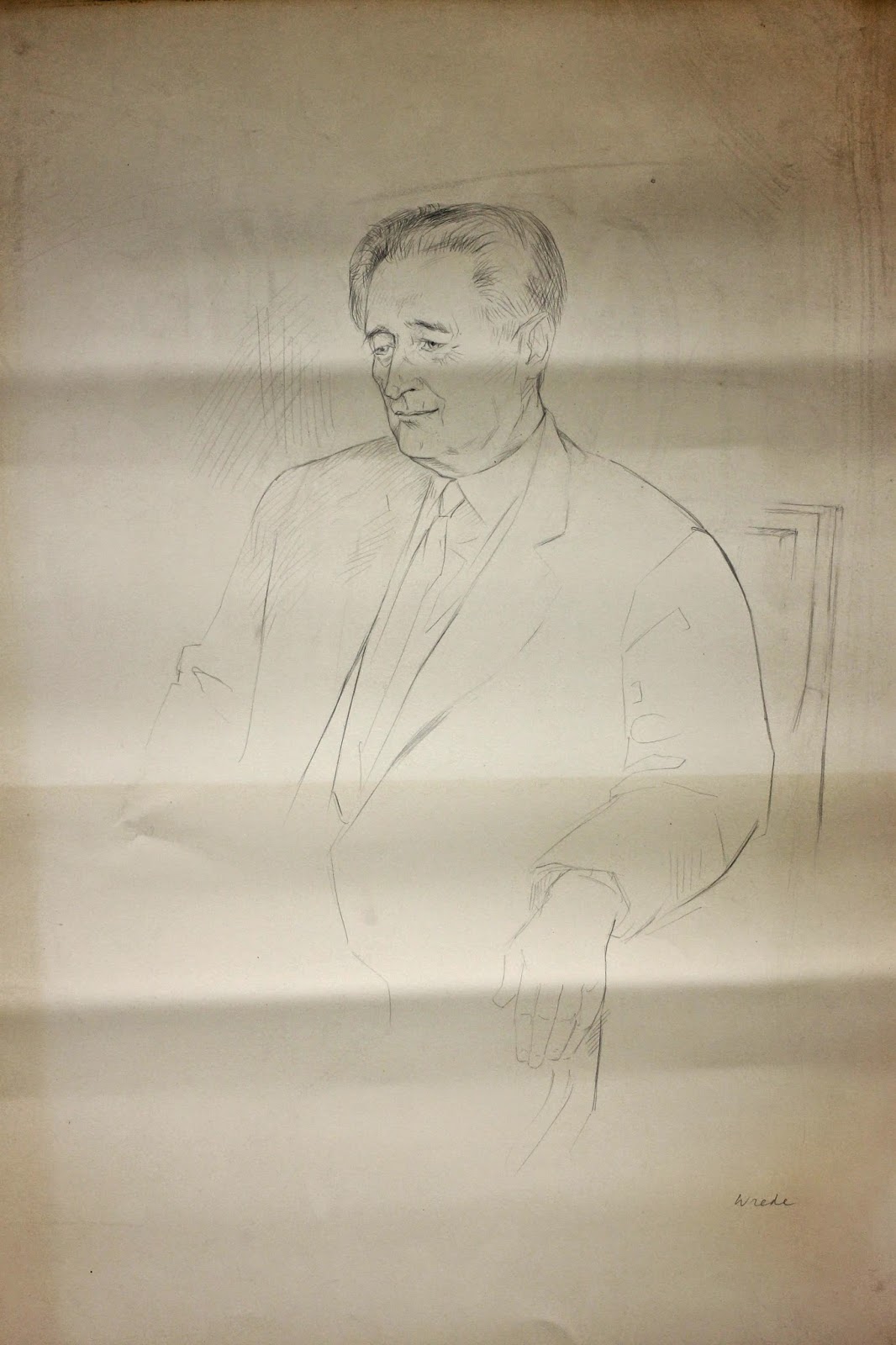 Drawing of Nahum Goldman