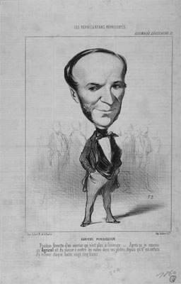 Caricature of Agricole Perdiguier by Honoré Daumier