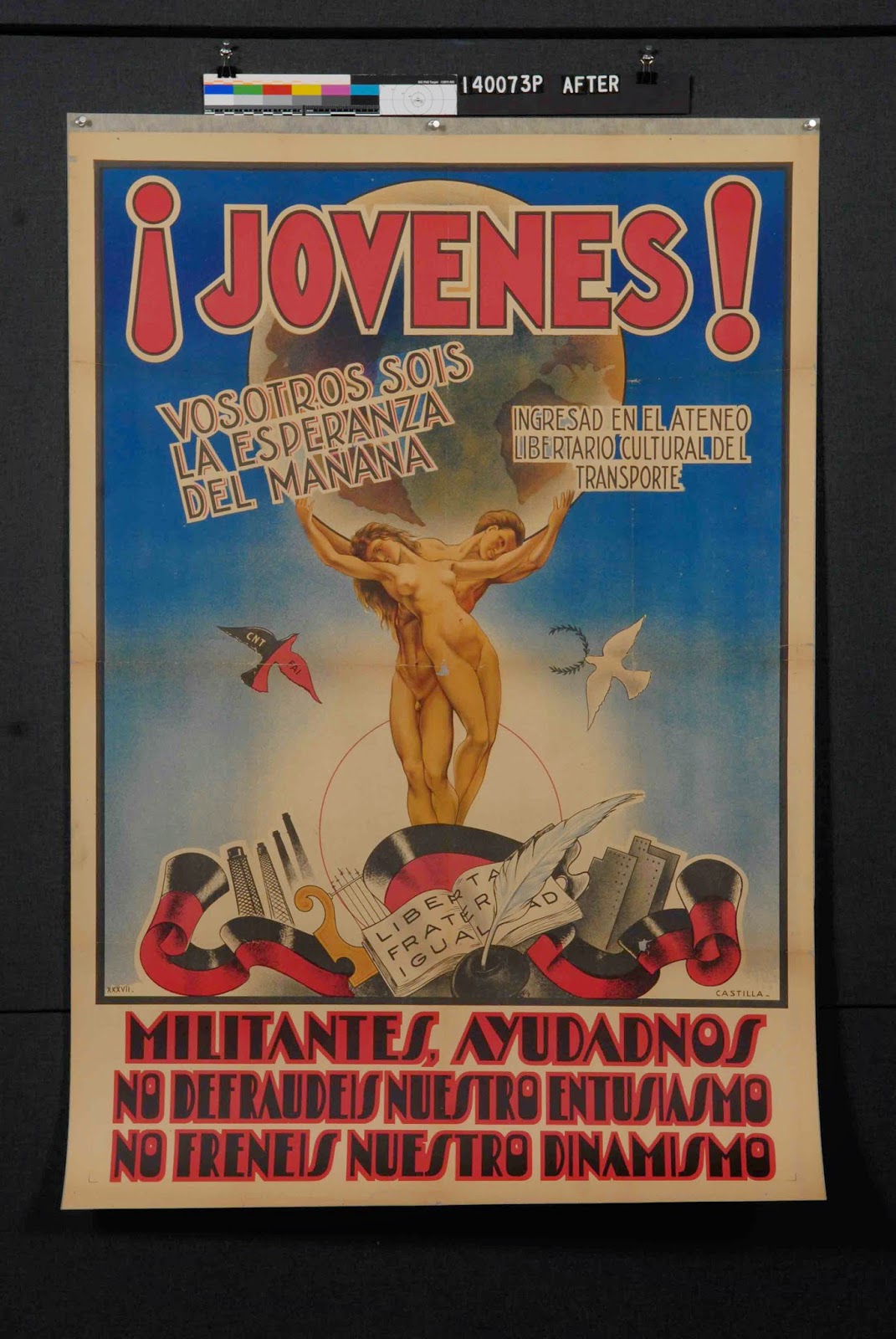 Jovenes poster after restoration