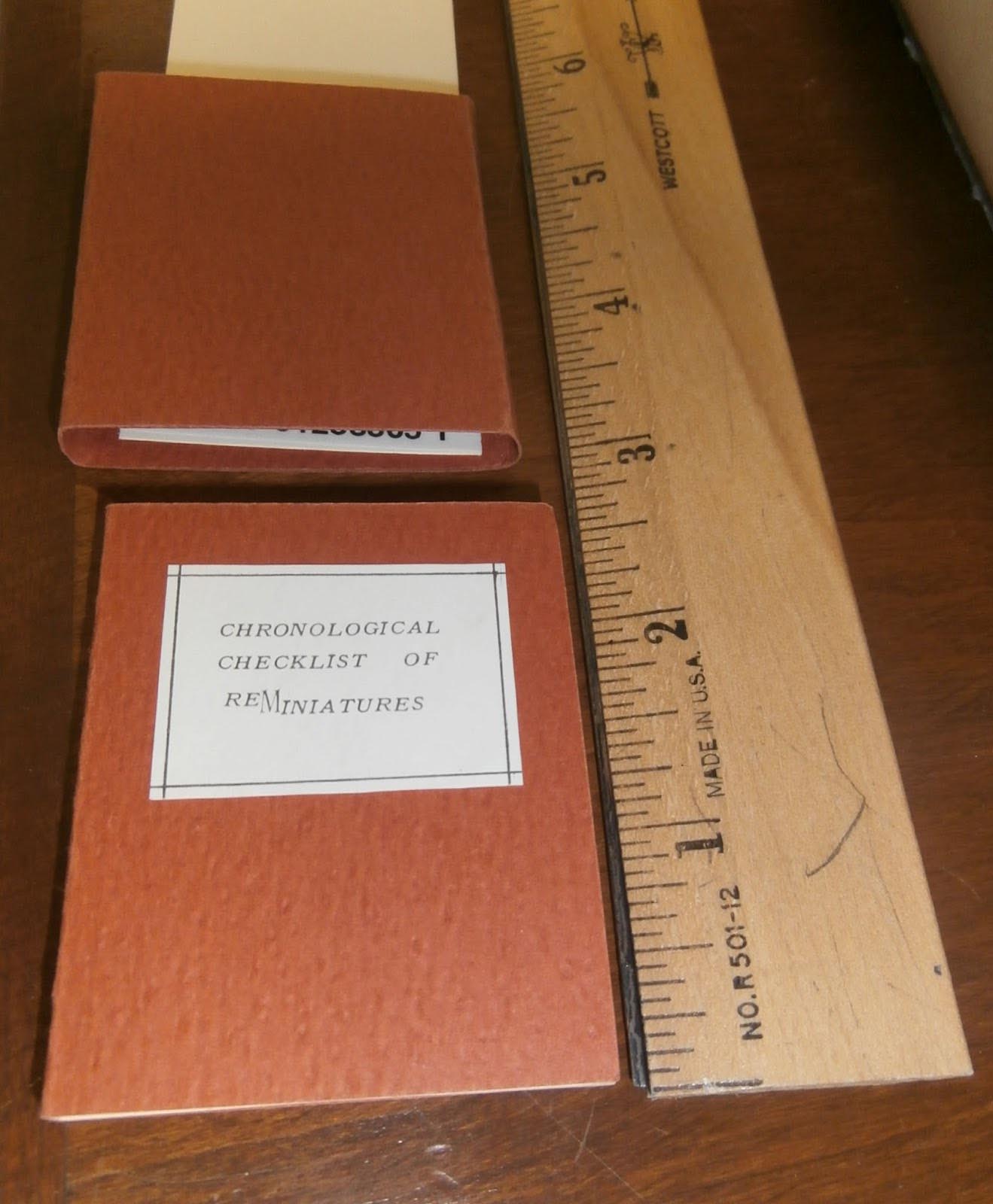 Mini book with ruler