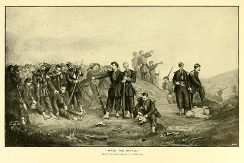 Engraving "After the Battle"