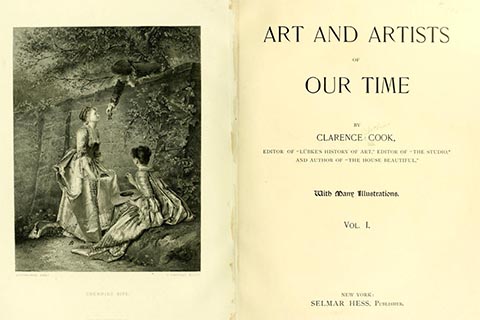 Art and Artists of Our Time Title Page with engraving