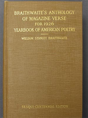 Braithwaite's Anthology for Magazine Verse for 1926 -- Yearbook of American Poetry