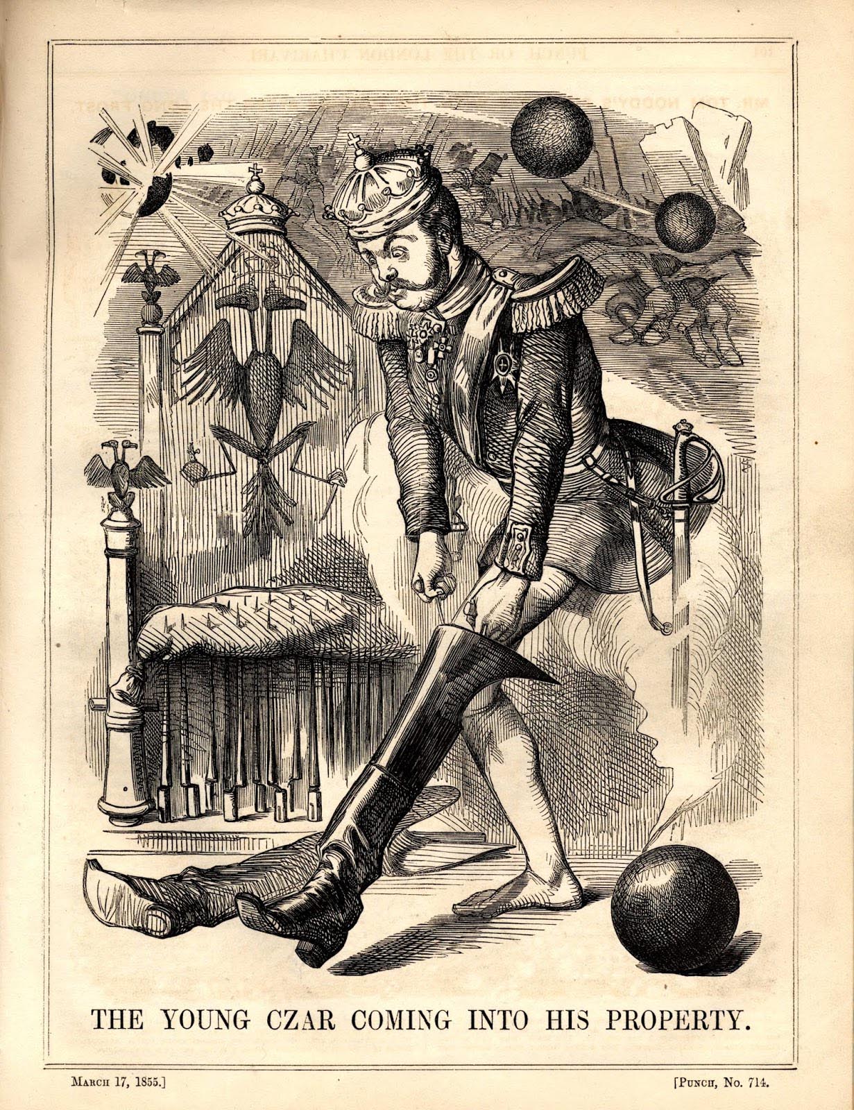 John Tenniel. Cartoon. Punch. March 17, 1855