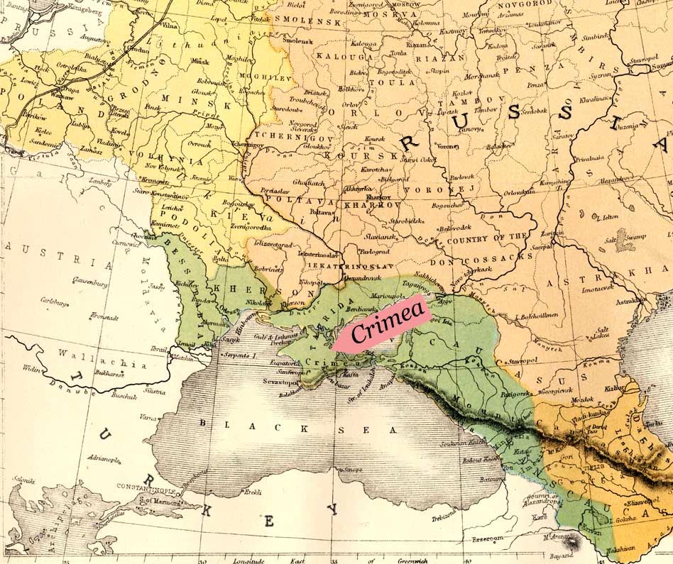 Color map of Crimea