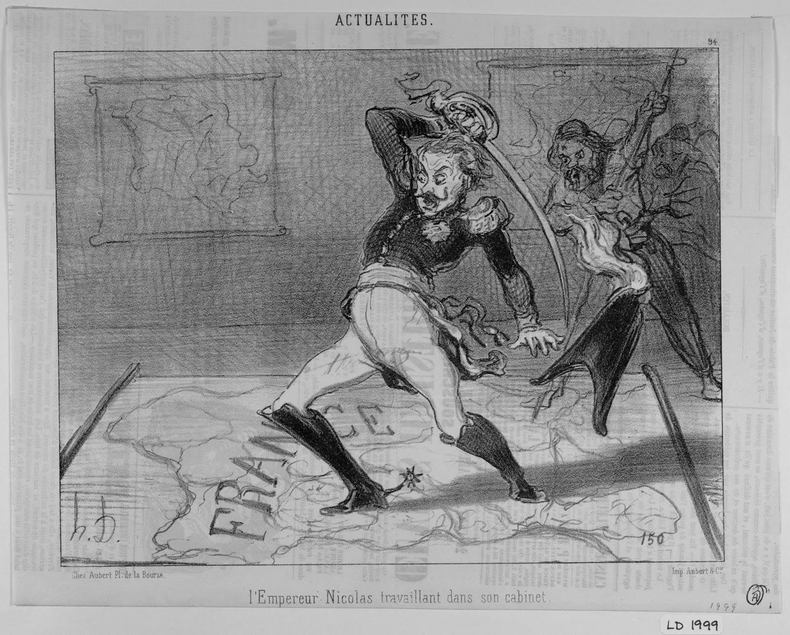 Honoré Daumier. Actualités, no. 94.  Le Charivari. August 8, 1850. LD 1999