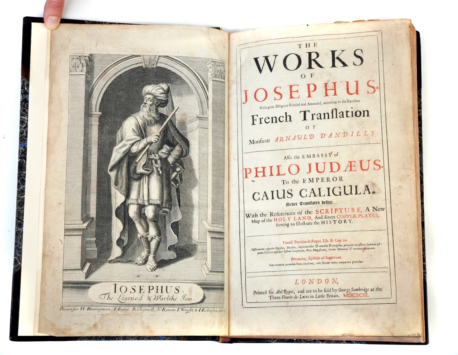 Title page of 'The Works of Josephus"