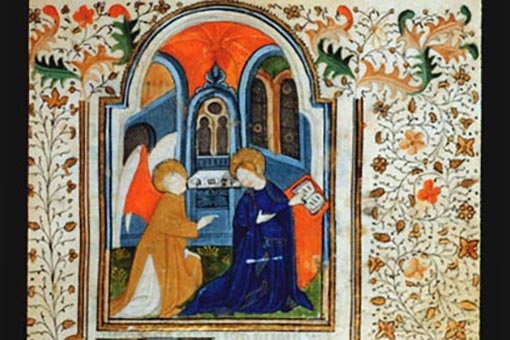Detail of an illuminated page