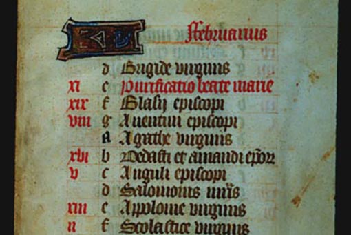 Detail of a page of text