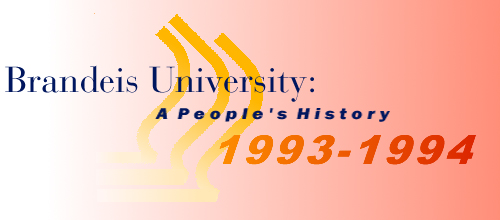 Brandeis University: A People's History 1993-1994