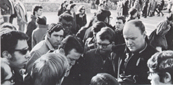 A student protest during 1967-1968 school year.