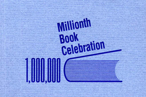 Poster for the Millionth Book Celebration at the 1996 conference