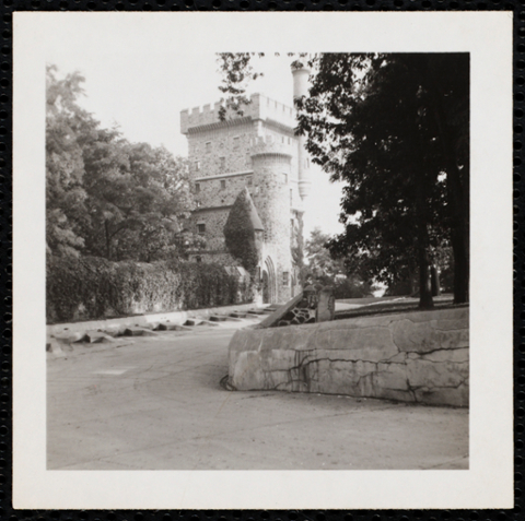 Sidewalk leading up to the Castle.