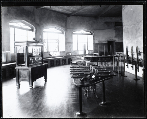 Empty classroom and lab.