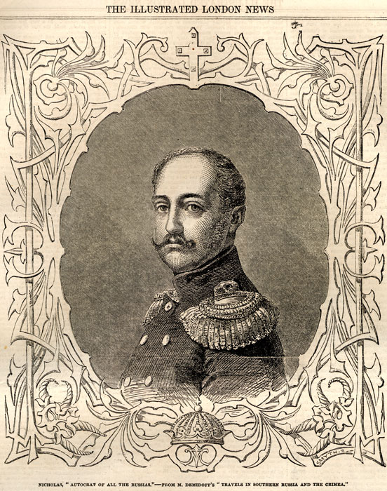 Formal portrait of Czar Nicholas I