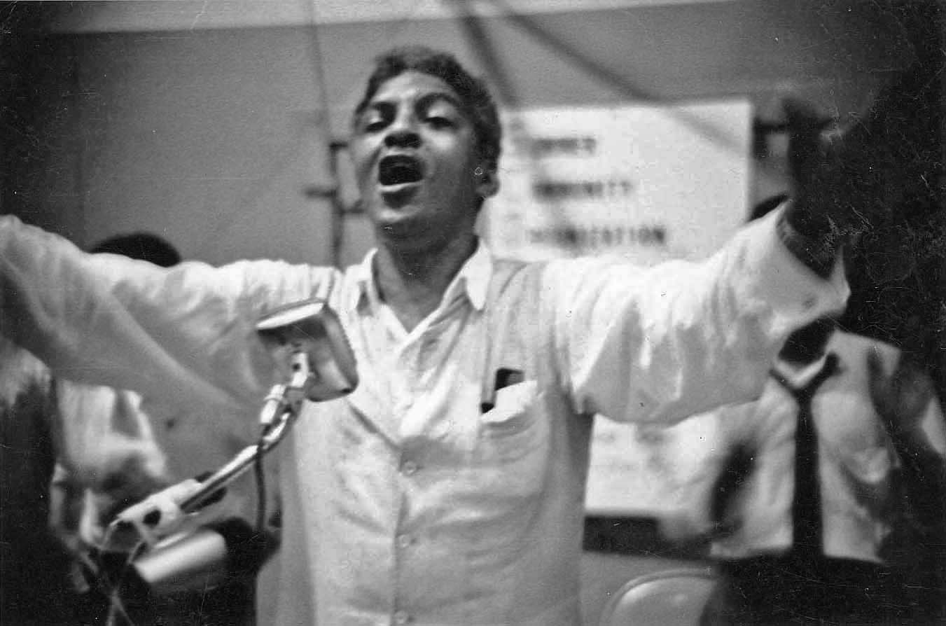 Bayard Rustin at a SCOPE training, Atlanta, GA, 1965
