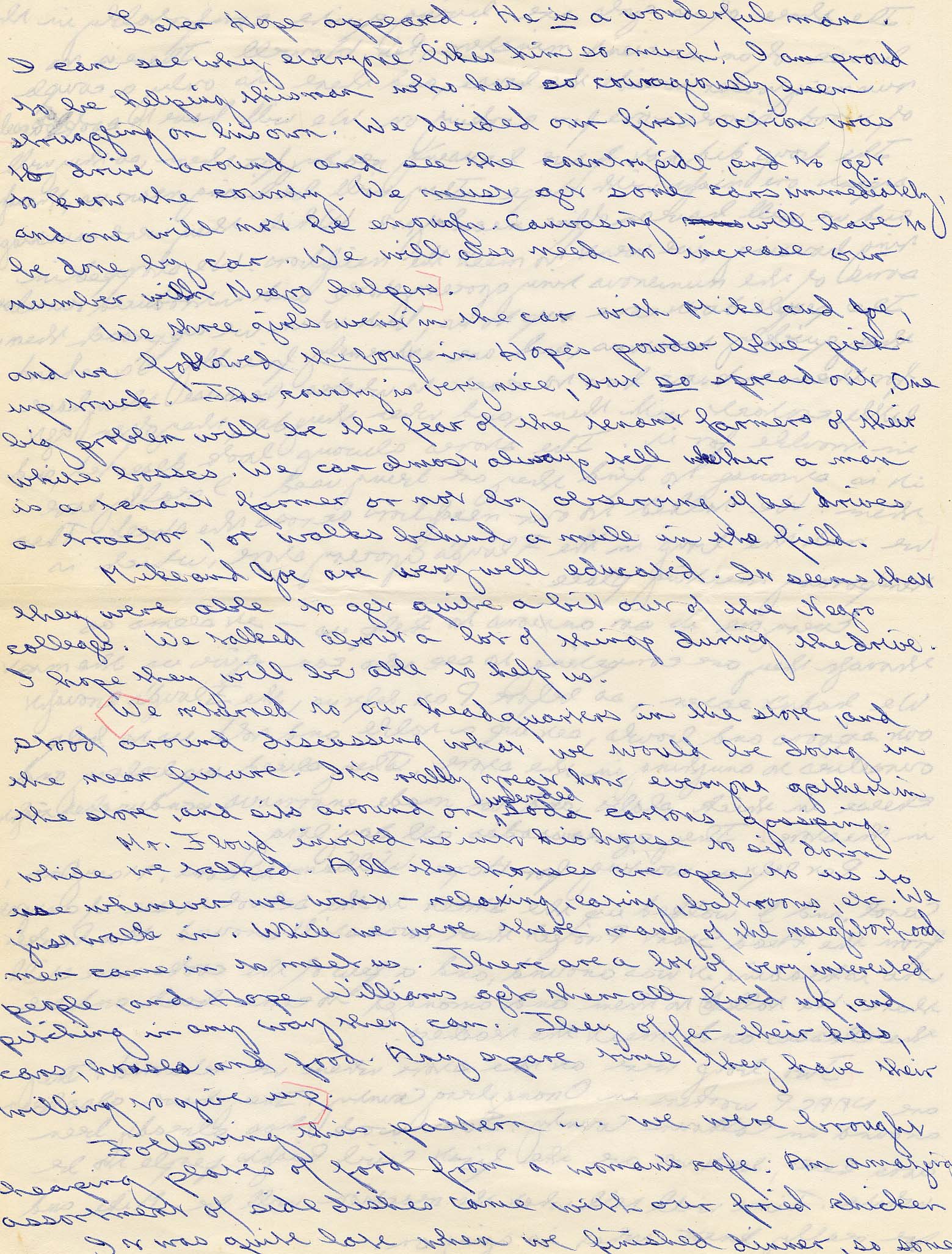 Handwritten page from diary -- p. 54